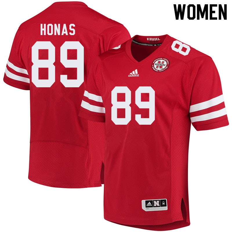 Women #89 Todd Honas Nebraska Cornhuskers College Football Jerseys Sale-Red - Click Image to Close